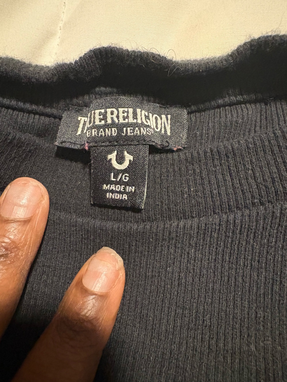 True Religion Rhinestone Crop Top - Picture 3 of 5